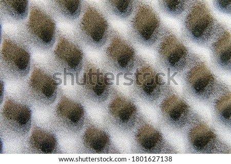 Texture of acoustic treatment made of foam rubber. Background of studio sound acoustical foam