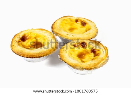 small pastries from Portugal: Pastel de nata