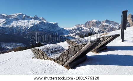 
Italy dolomites winter landscape photo