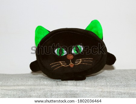 
Soft plush toy black cat