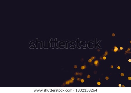 Abstract luxury bokeh on black background