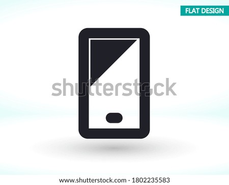 Phone vector icon , lorem ipsum Flat design