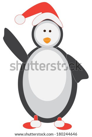 illustration of a cartoon penguin 