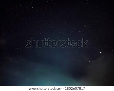 Dark Starry Night Sky Shot 