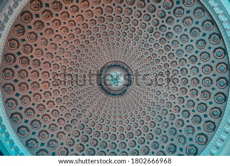 Abstract texture with the image details in a circle