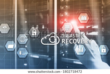 Disaster Recovery. Backup of your business. Project 2020. Royalty-Free Stock Photo #1802718472