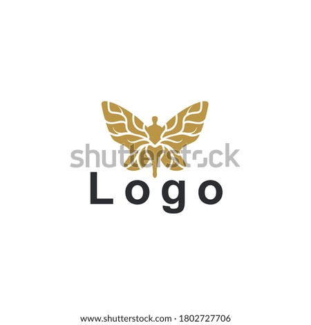 Moth logo in vector. Butterfly logo in vector.