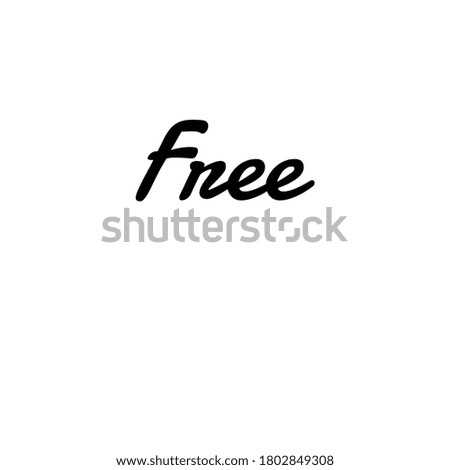 Free text design for commercial use