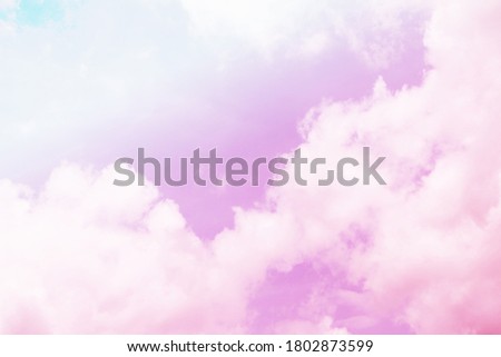 Pink sky and clouds background