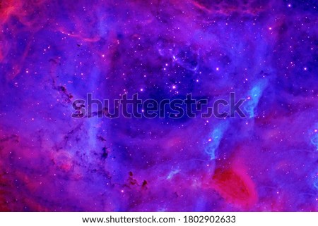 Blue galaxy with stars. Elements of this image were furnished by NASA. High quality photo