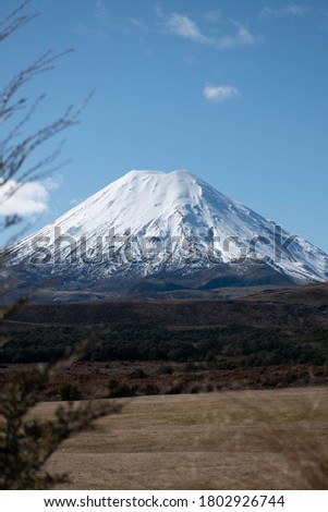 Photo of Mount Ngauruhoe. Mountains in New Zealand are sacred. Thus, people should respect the mountains when they travel to visit any Maunga (mountain).