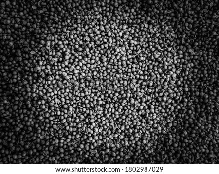Dark crushed pebbles and stones texture and wallpaper for project, pebble abstract with vignette background for banner and advertisement with copy space for text