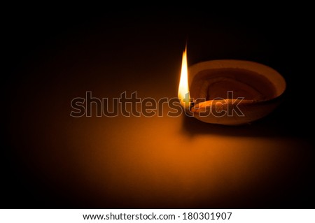 Deepavali Oil Lamp / Oil Lamp / Festive Oil Lamp / Burning the midnight oil Royalty-Free Stock Photo #180301907