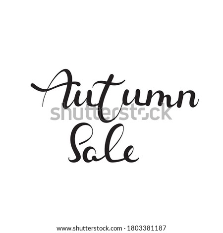 Autumn Sale Background with Hand Drawn Autumn Text and Leaves around it. For Holiday sale Promo, Invitation card and Greeting card eps