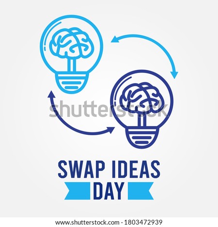 Swap Idea Day Vector Illustration