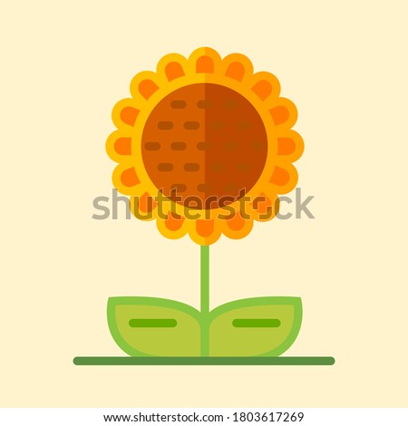 Sunflower symbol icon vector illustration