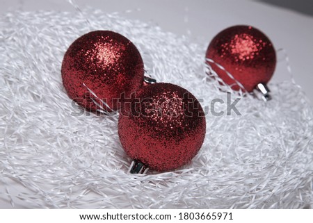 Christmas baubles. Decorative background design 