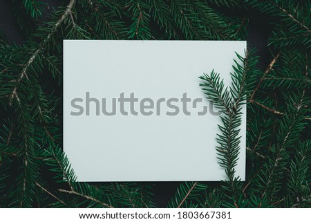 Holiday greeting card layout. Christmas concept.