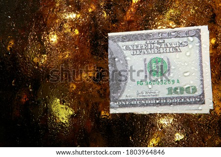 image of money banknote glass