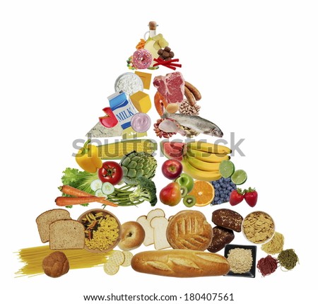 Food Pyramid Royalty-Free Stock Photo #180407561