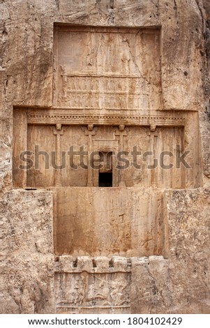 Naghshe Rustam a mausoleum of Achaemenid persian kings located Near Shiraz, Iran	
