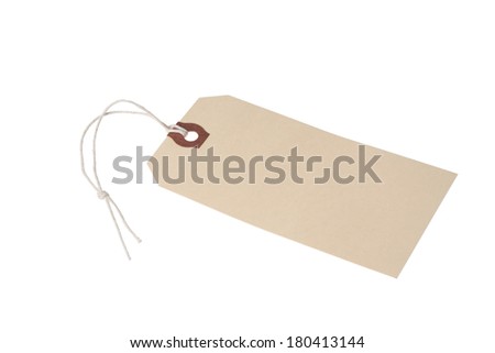blank tag with string 