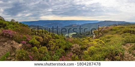 Panorama view of Trabada lanscape in Galicia Royalty-Free Stock Photo #1804287478