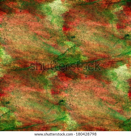 artist watercolor red, green background, art and seamless paint background , texture abstract background pattern