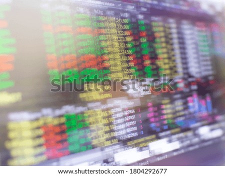 Stock market or forex trading graph chart for financial investment concept.  blurred background for business idea and Abstract finance background.