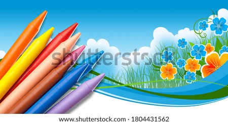 Color pencil drawing cartoon or illustrations