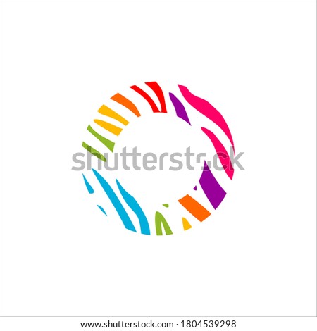 abstract circle logo design vector