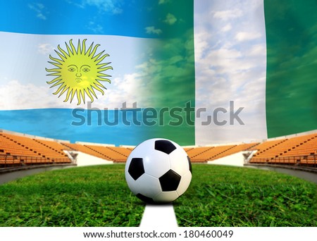 Soccer 2014 ( Football ) Argentine and nigeria