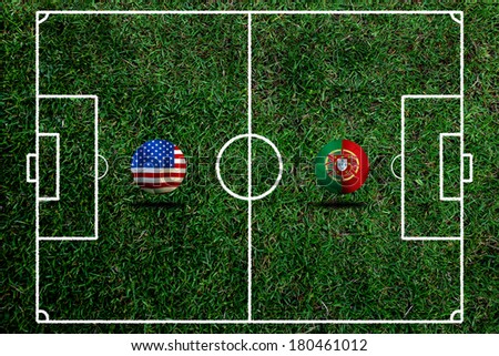 Soccer 2014 ( Football ) United States of America and Portuguese