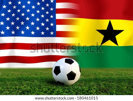 Soccer 2014 ( Football ) United States of America and  Ghana