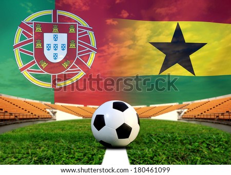 Soccer 2014 ( Football ) Portuguese and Ghana
