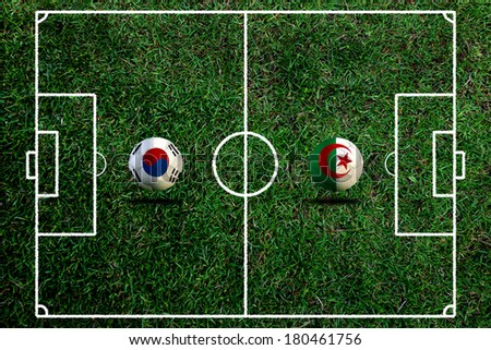 Soccer  2014 ( Football ) South Korea and Algeria