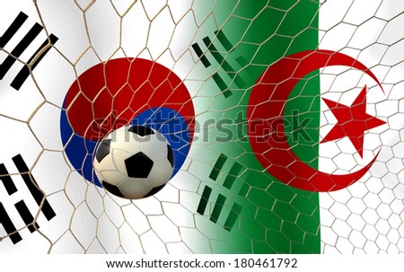Soccer 2014 ( Football ) South Korea and Algeria