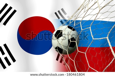 Soccer  2014 ( Football ) South Korea and Russia