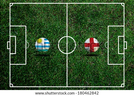 Soccer 2014 ( Football ) Uruguay and England