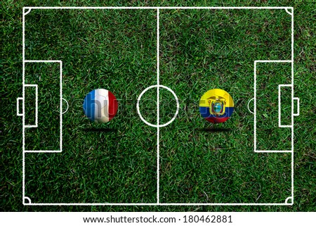 Soccer  2014 ( Football ) France and Ecuador