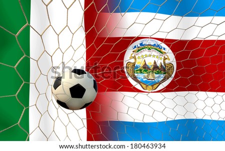 Soccer 2014 ( Football ) Italy and Costa Rica