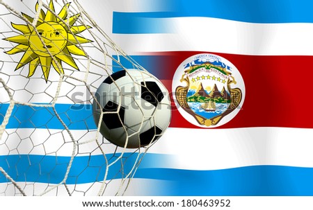 Soccer  2014 ( Football ) Uruguay and Costa Rica