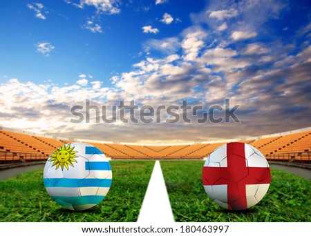 Soccer  2014  ( Football ) Uruguay and England