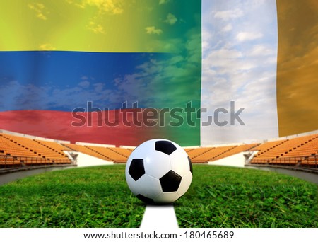 Soccer  2014 ( Football ) Colombia and Ivory Coast 