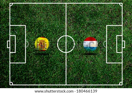 Soccer World Cup 2014 ( Football ) Span and Netherlands 
