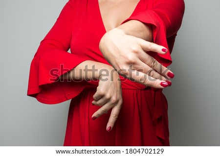 woman red dress movement hands flamenco sevillanas