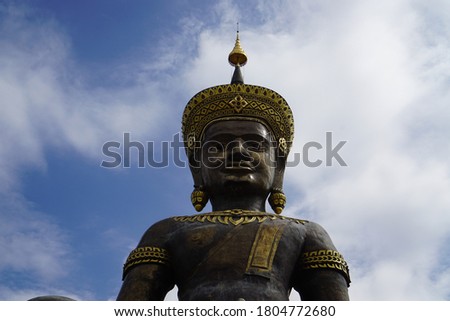 Huge black body Buddha in Petchaburi,Thailand  