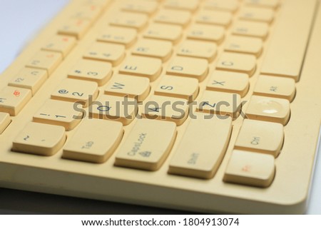 Close up of laptop / computer keyboards. Selective Focus