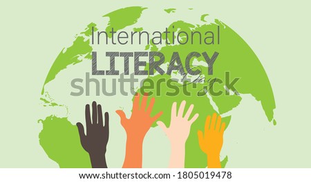 Vector Illustration of International literacy day. 8 September.