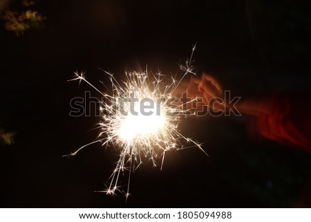 Enjoy the celebration with sparkler